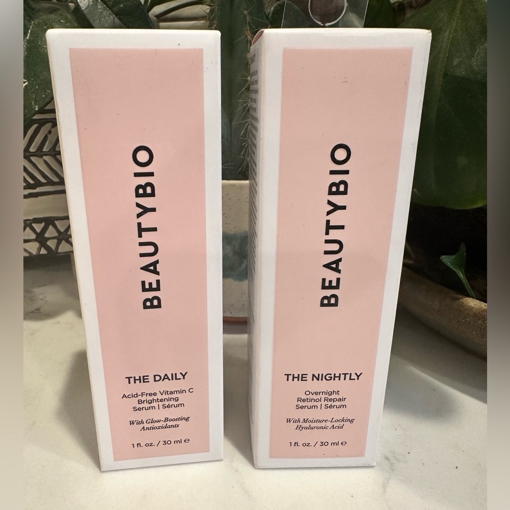 Beautybio serums The Daily and The Nightly